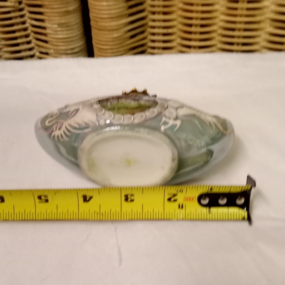 Vintage Washington D.C. Miniature Porcelain Aladdin Hurricane Oil Lamp - Picture 10 of 11